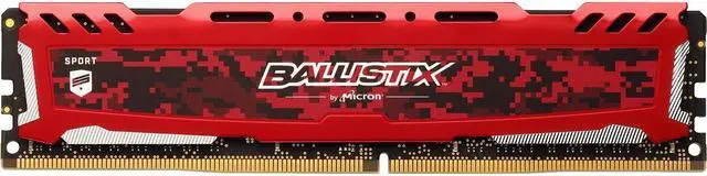 Alt view image 2 of 3 - Ballistix Sport LT 8GB DDR4 2400 (PC4 19200) Desktop Memory Model BLS8G4D240FSE