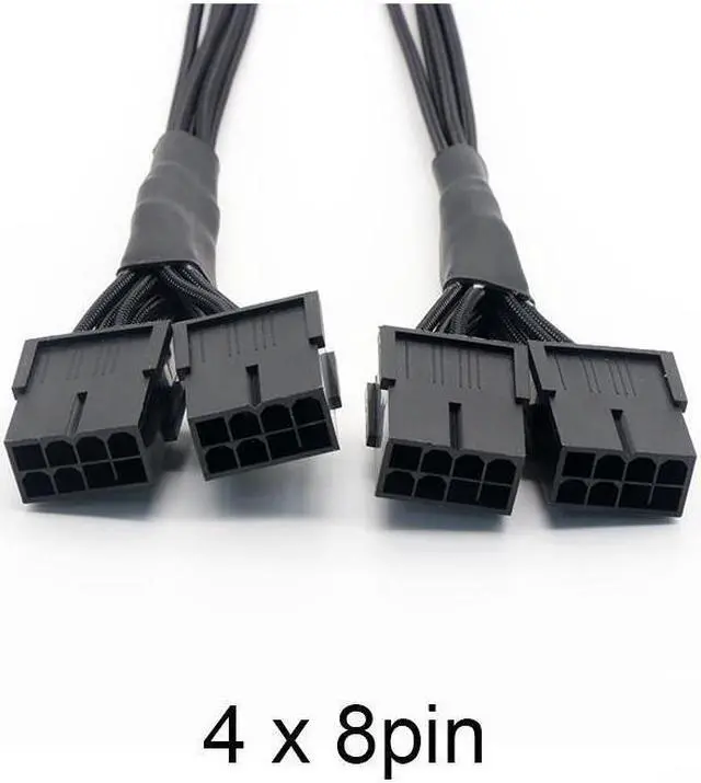 Alt view image 5 of 5 - SAMA PCI-E 5.0 GPU Cable 12+4 to 4x8Pin Sleeved PSU Cable 12VHPWR Plug Connector 340mm 16AWG Compatible 4090 4080 RTX3090ti