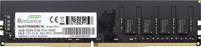 Alt view image 2 of 6 - RIMLANCE Ram 16GB DDR4 2133 (PC4-17000) 288-Pin desktop memory