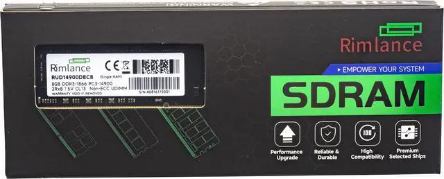 Main image of RIMLANCE Ram 8GB DDR3-1866 (PC3L-14900)  240-Pin desktop memory