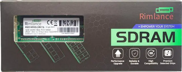 Main image of Rimlance 16GB (1X16GB) 1.35V DDR3 1866MHZ PC3-14900 SODIMM 2RX8