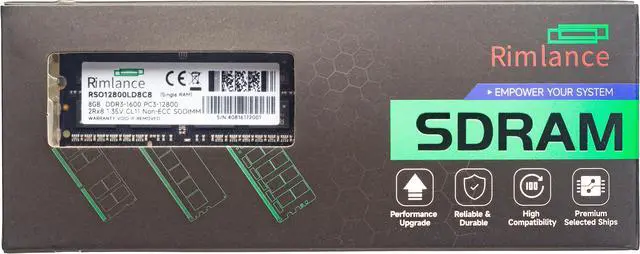Main image of Rimlance 8GB (1X8GB) 1.35V DDR3 1600MHZ PC3-12800 SODIMM 2RX8