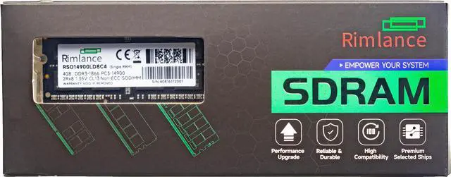 Main image of Rimlance 4GB (1X4GB) 1.35V DDR3 1866MHZ PC3-14900 SODIMM 2RX8