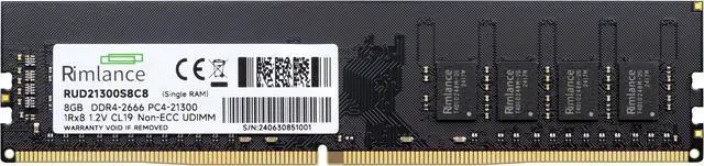 Alt view image 2 of 6 - Rimlance 8GB (1X8GB) 1.2V DDR4 2666MHZ PC4-21300 UDIMM 1RX8