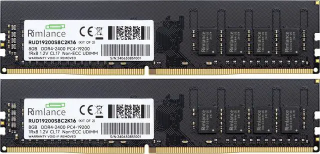 Alt view image 2 of 6 - Rimlance 16GB (2X8GB) 1.2V DDR4 2400MHZ PC4-19200 UDIMM 1RX8