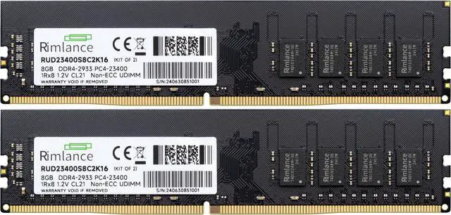 Alt view image 2 of 6 - Rimlance 16GB (2X8GB) 1.2V DDR4 2933MHZ PC4-23400 UDIMM 1RX8
