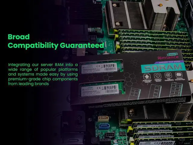 Alt view image 4 of 6 - Rimlance 128GB (2X64GB) 1.2V DDR4 2400MHZ PC4-19200 LRDIMM 4RX4