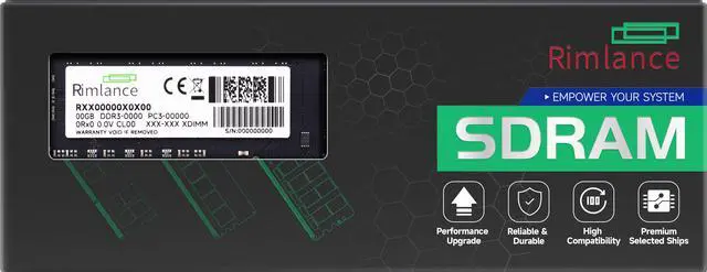 Main image of Rimlance 4GB (1X4GB) 1.5V DDR3 1333MHz PC3-10600 UDIMM 1RX8