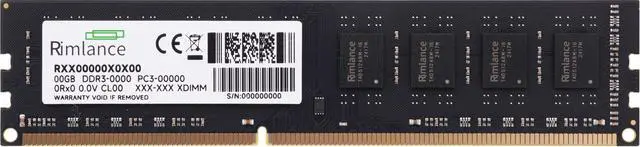 Alt view image 2 of 6 - Rimlance 4GB (1X4GB) 1.5V DDR3 1333MHz PC3-10600 UDIMM 1RX8