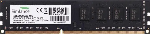 Alt view image 3 of 6 - Rimlance 4GB (1X4GB) 1.5V DDR3 1600MHZ PC3-12800 UDIMM 1RX8
