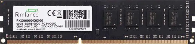 Alt view image 3 of 7 - Rimlance 4GB (1X4GB) 1.35V DDR3 1600MHZ PC3-12800 UDIMM 2RX8 Desktop Memory