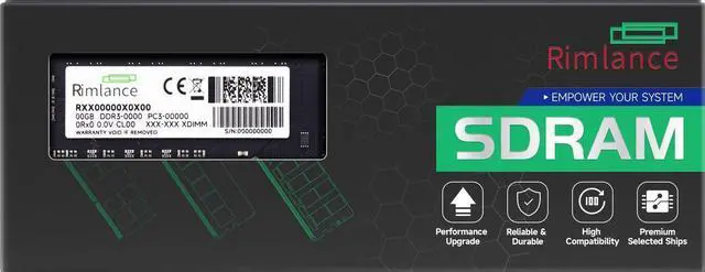 Main image of Rimlance 4GB (1X4GB) 1.35V DDR3 1600MHZ PC3-12800 UDIMM 2RX8 Desktop Memory