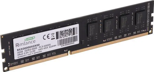 Alt view image 2 of 7 - Rimlance 4GB (1X4GB) 1.35V DDR3 1600MHZ PC3-12800 UDIMM 2RX8 Desktop Memory