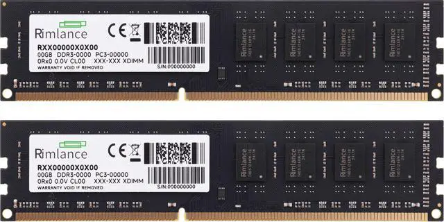 Alt view image 2 of 4 - RIMLANCE 16GB(2x8GB) RAM Replacement for CT2K102464BD160B DDR3L-1600 (PC3L-12800) 1.35V 2Rx8 Desktop Memory Model Kit