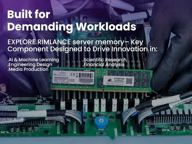 Alt view image 3 of 6 - RIMLANCE 256GB(2x128GB) DDR5 5600MHz PC5-44800 2Rx4 1.1V 288-PIN ECC Registered RDIMM Server Memory KIT