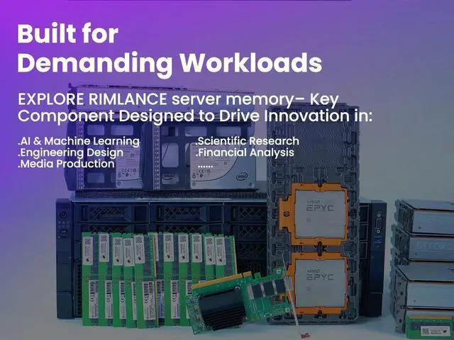 Alt view image 3 of 6 - RIMLANCE 32GB(1x32GB) DDR5 5600MHz PC5-44800 1Rx4 1.1V 288-PIN ECC Registered RDIMM Server Memory