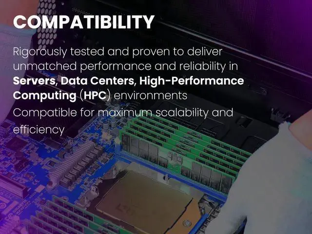 Alt view image 4 of 6 - RIMLANCE 128GB(1x128GB) DDR5 5600MHz PC5-44800 2Rx4 1.1V 288-PIN ECC Registered RDIMM Server Memory