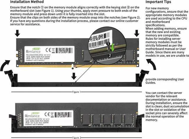 Alt view image 5 of 6 - 32GB Single DDR4 3200 MHz CL22 UDIMM 288-Pin 2Rx8 Desktop Memory By RIMLANCE Ram