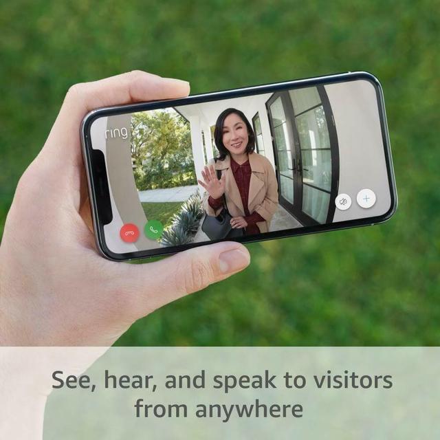 Alt view image 5 of 7 - Ring Video Doorbell 3 with Echo Show 5 (Charcoal)