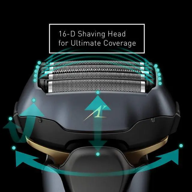 Alt view image 6 of 12 - Panasonic Electric Razor for Men | Electric Shaver ARC5 |Wet Dry Shaver Men | Cordless Razor | Shaver with Pop-Up Trimmer|16-D Flexible Pivoting Head & Intelligent Shaving Sensor ES-LV67-K, Black