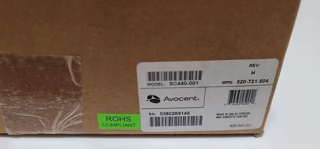 Alt view image 8 of 8 - Avocent SC440-001 SwitchView SC 1 x 4 Secure KVM Desktop Appliance