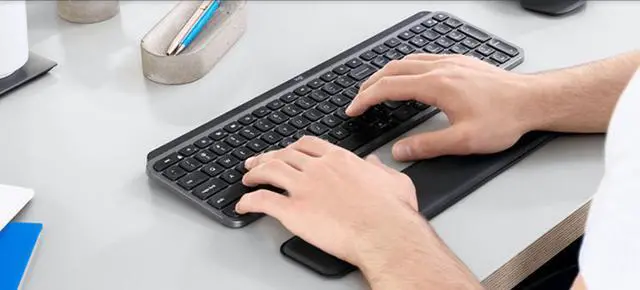 Alt view image 2 of 17 - Logitech MX KEYS FOR MAC 920-009552 Space Gray Bluetooth Wireless Keyboard