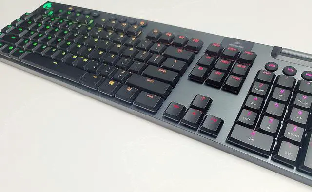 Alt view image 10 of 17 - Logitech G915 LIGHTSPEED Wireless RGB Mechanical Gaming Keyboard GL Clicky Switch 920-009103, Black