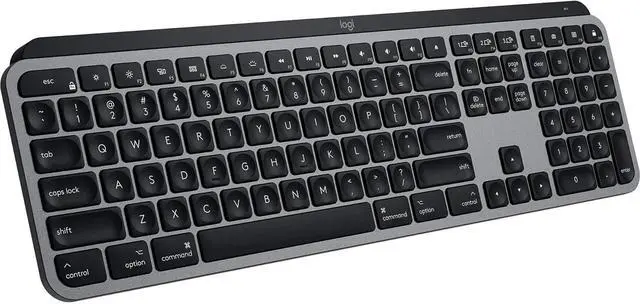 Alt view image 2 of 4 - Logitech - MX Keys Wireless Membrane Keyboard for Mac with Smart Illumination - Space Gray