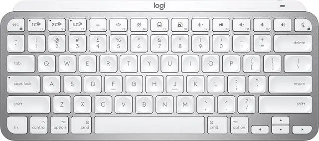 Main image of Logitech MX Keys Mini for Mac Minimalist Wireless Illuminated Keyboard, Compact, Bluetooth, Backlit Keys, USB-C, Metal Build, Compatible with MacBook Pro,Macbook Air,iMac,iPad