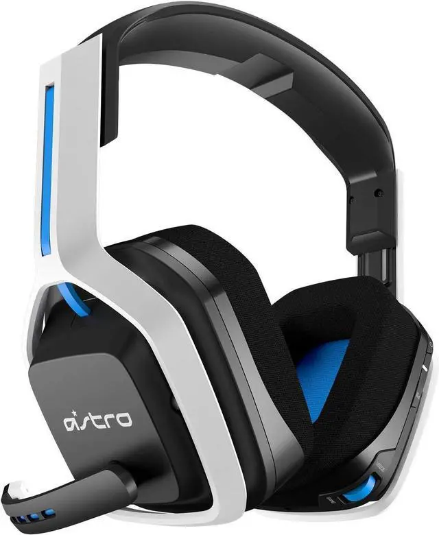 Alt view image 3 of 7 - ASTRO Gaming A20 Wireless Headset Gen 2 for PlayStation 5, PlayStation 4, PC & Mac - White/Blue