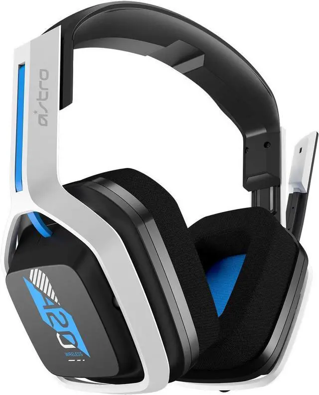 Alt view image 4 of 7 - ASTRO Gaming A20 Wireless Headset Gen 2 for PlayStation 5, PlayStation 4, PC & Mac - White/Blue