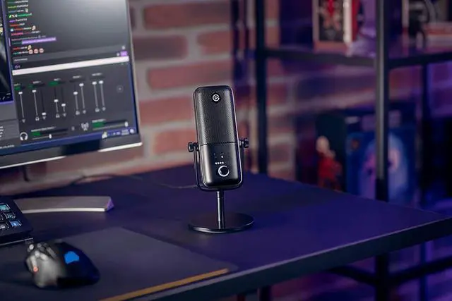 Alt view image 2 of 6 - Elgato Wave:3 - Premium Studio Quality USB Condenser Microphone for Streaming, Podcast, Gaming and Home Office, Free Mixer Software, Sound Effect Plugins, Anti-Distortion, Plug n Play, for Mac, PC