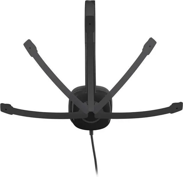 Alt view image 5 of 6 - Logitech H151 Wired Headset, Analog Stereo Headphones with Rotating Noise-Cancelling Microphone, 3.5 mm Audio Jack, In-Line Controls, PC/Mac/Laptop/Tablet/Smartphone - Black
