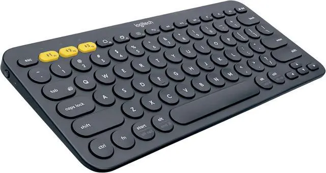 Alt view image 2 of 4 - Logitech K380 Multi-Device Bluetooth Keyboard  Windows, Mac, Chrome OS, Android, iPad, iPhone, Apple TV Compatible  with Flow Cross-Computer Control and Easy-Switch up to 3 Devices  Dark Grey