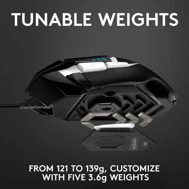 Alt view image 3 of 5 - Logitech G502 SE Hero High Performance RGB Gaming Mouse with 11 Programmable Buttons