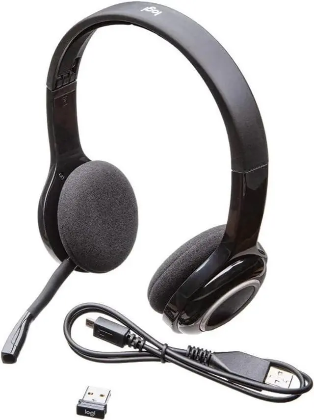 Alt view image 2 of 5 - Logitech Over-The-Head Wireless Headset H600