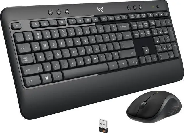 Main image of Logitech MK540 Advanced Wireless Keyboard and Wireless M310 Mouse Combo -- Full Size Keyboard and Mouse, Long Battery Life, Caps Lock Indicator Light, Hot Keys, Secure 2.4GHz Connectivity (MK540)