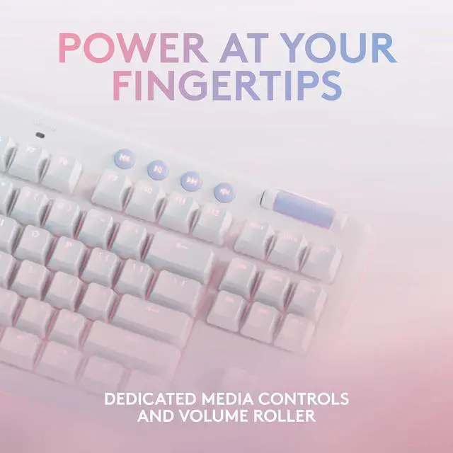 Alt view image 5 of 7 - LOGITECH - G713 AURORA COLLECTION TKL WIRED MECHANICAL LINEAR SWITCH GAMING KEYBOARD FOR PC/MAC WITH PALM REST INCLUDED - WHITE MIST-920-010670