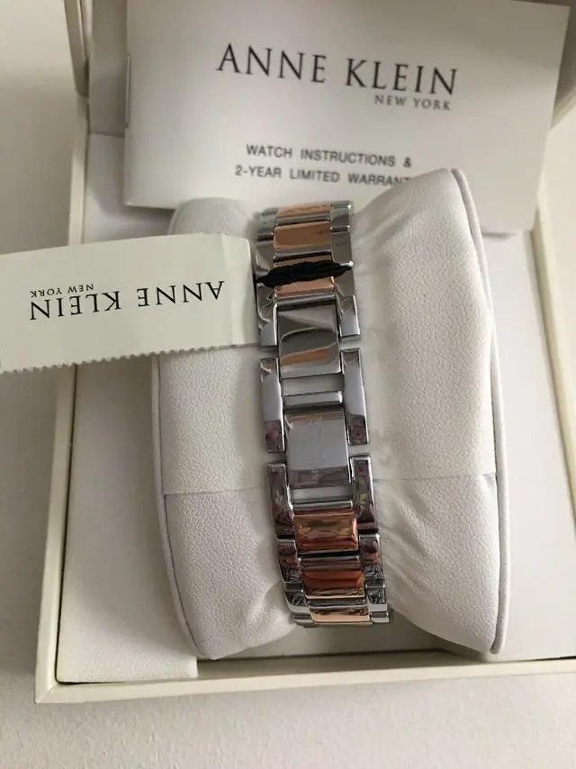 Alt view image 3 of 3 - Anne Klein 12/2315SVRT Women Swarovski Crystal Rose Gold Silver Tone Bracelet