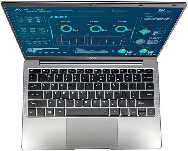 Alt view image 3 of 7 - Lsxvern A1 14.1" Laptop Notebook Computer PC, 8 GB RAM 256 GB SSD, Windows 10 Pro FHD Screen Intel Celeron J3455 Quad Core Lighter and Thinner Laptop Computer, Type-C, HDMI, USB 3.0