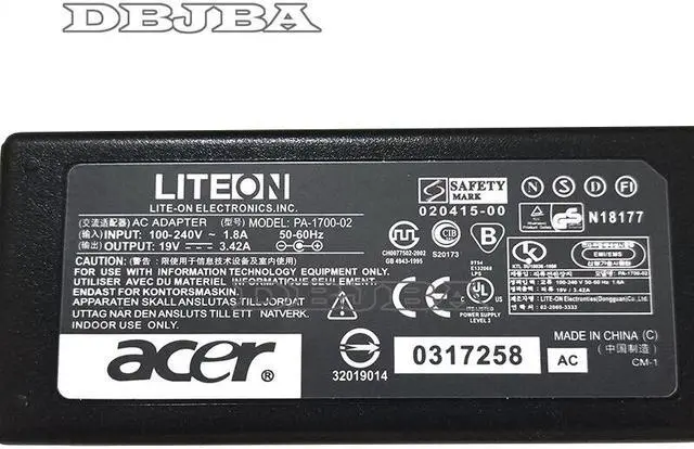 Alt view image 3 of 7 - DBTLAP AC adapter for Acer Aspire P3-131 P3-171 R7-371T S3-392