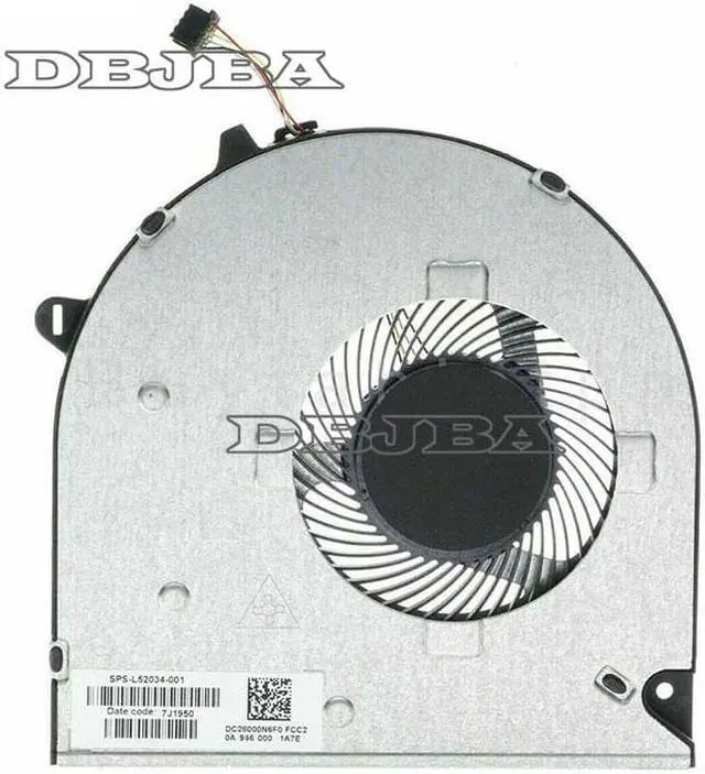 Alt view image 4 of 6 - Fan For HP 15-DW 15-DY 15S-DY 15-DU 15s-DU 15-DW0030NR 15-DW0034NR 15-DW0034WM 15s-DU0096TU 15s-DU0002TX 15s-DY0006TX CPU Cooling Fan