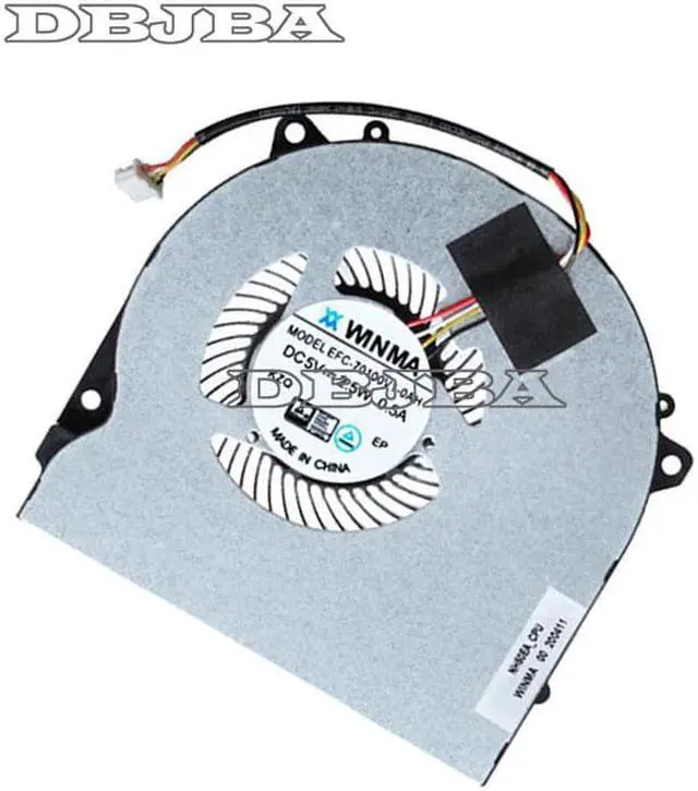 Alt view image 3 of 6 - DBTLAP Fan For Hasee Z7M-CT5NA Z7M-CN7NA Z7M-CT7NK T58-V EFC-70100V1-0AH CPU Cooling Fan