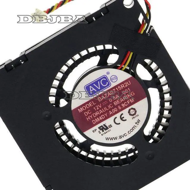 Alt view image 2 of 6 - Fan For Dell Inspiron 23 5348 OptiPlex 9030 Aio BAZA0715R2U CPU Cooling Fan DM4DY 0DM4DY