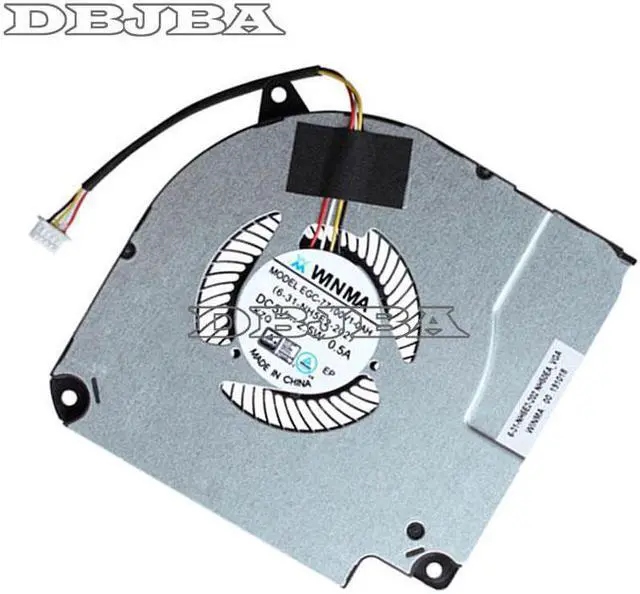 Alt view image 3 of 6 - Fan For Hasee Z7M-CT5NA Z7M-CN7NA Z7M-CT7NK T58-V EGC-77100V1-0AH 6-31-NH5E2-202 GPU Cooling Fan