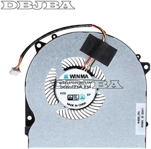 Main image of DBTLAP Fan For Hasee Z7M-CT5NA Z7M-CN7NA Z7M-CT7NK T58-V EFC-70100V1-0AH CPU Cooling Fan