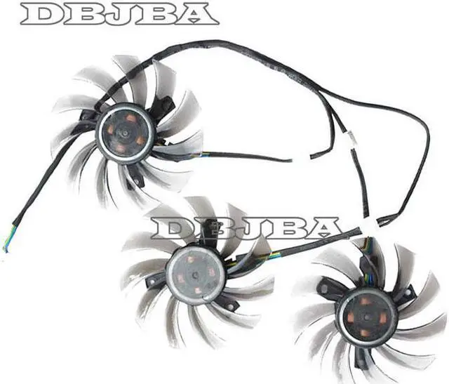 Alt view image 2 of 2 - 3Pcs/lot Graphics Card Fan T128010SU Fan For GIGABYTE GTX770 760 Video Card Cooling