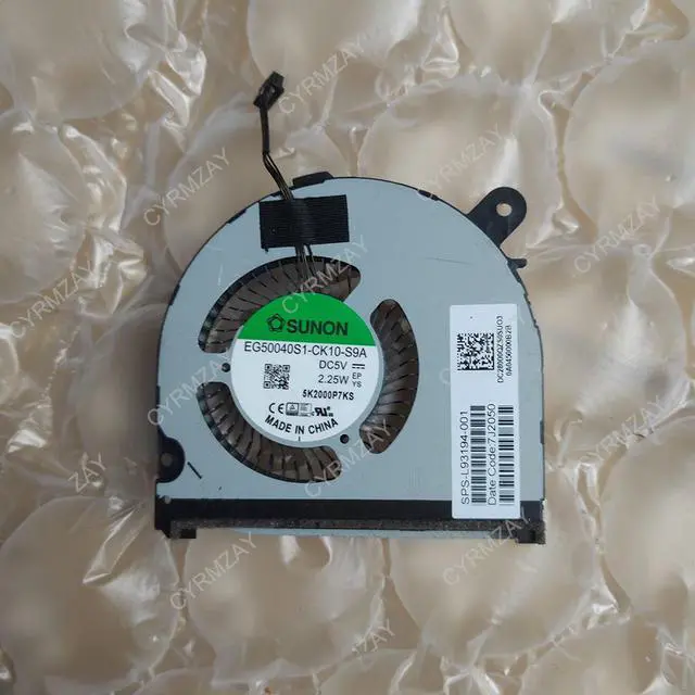 Main image of DBTLAP Laptop Cooling Fan For HP TPN-C149 ENVY X360 15m-ed L93194-001 EG50040S1-CK10-S9A DC5V 2.25W