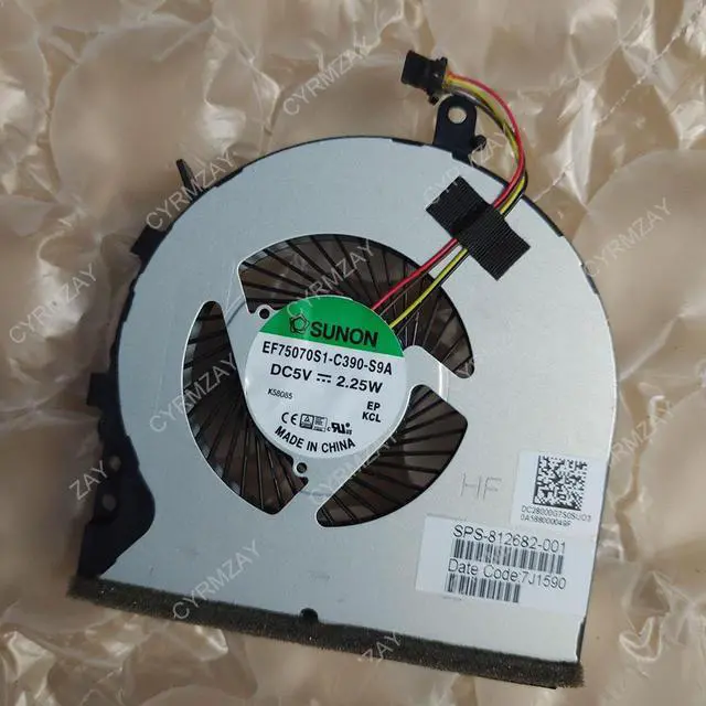Main image of DBTLAP Laptop Cooling Fan For HP Envy m6-p100 m6-p000 M6-P113DX M6-P114DX M6-P013DX M6-P014DX 812682-001 DC28000G7F0 EF75070S1-C390-S9A