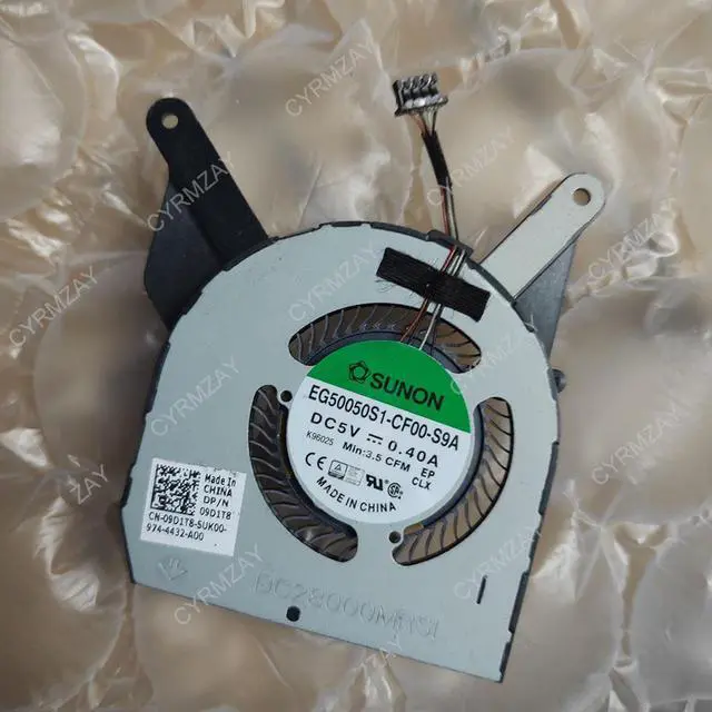 Main image of DBTLAP Laptop Cooling Fan For DELL Latitude 5400 EG50050S1-CF00-S9A 0MXH2W MXH2W DC5V 0.40A CPU fan